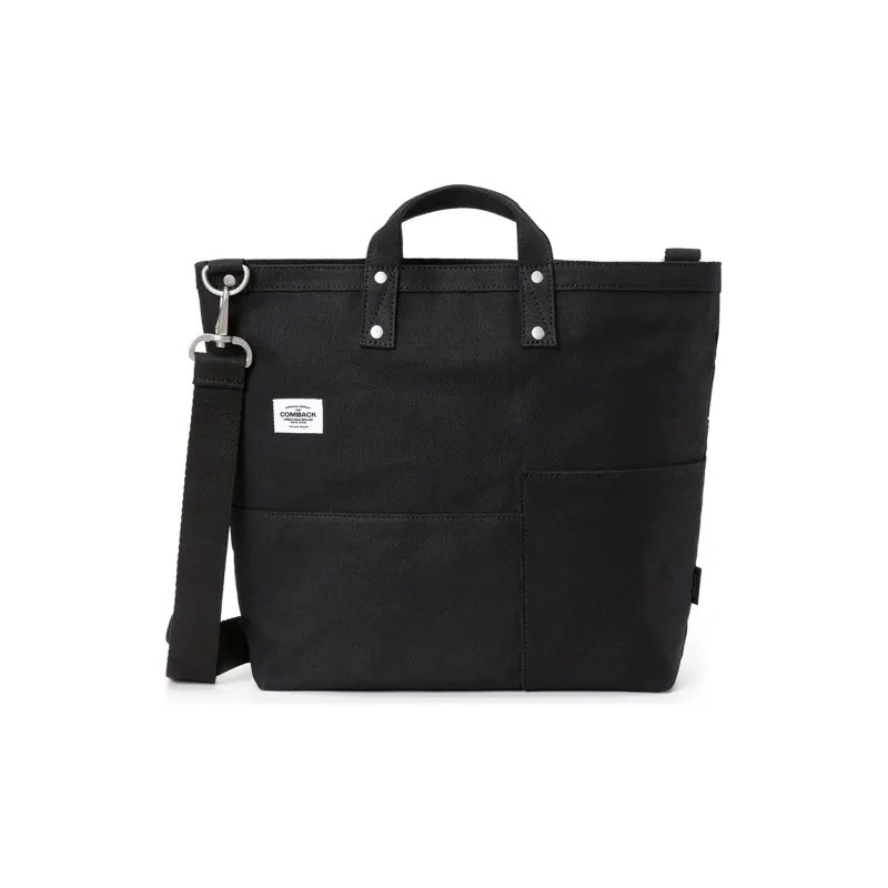 COMBACK Canvas Bag, Shoulder Bag, Crossbody Bag, Handbag Medium Size Men's Earth Tone/Black-5