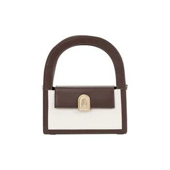 STAR TOWN Cow Leather Crossbody Handbag Regular Women's Vintage Black/Eden Green/Ibiza White