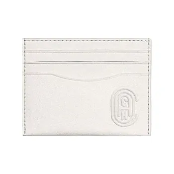 COACH Card Case Leather Storage Card Holder Men's White
