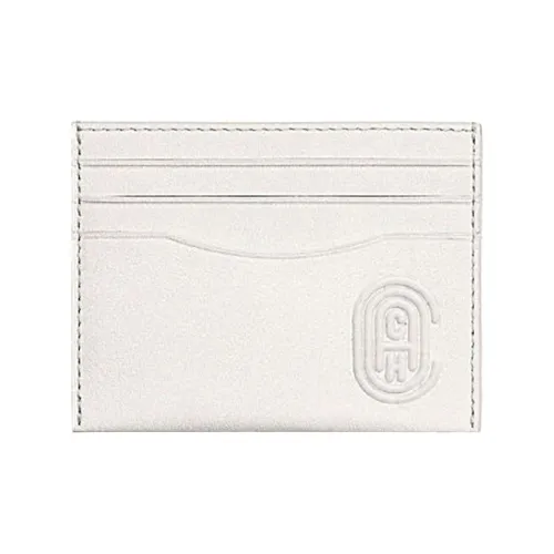 COACH Card Case Leather Storage Card Holder Men's White