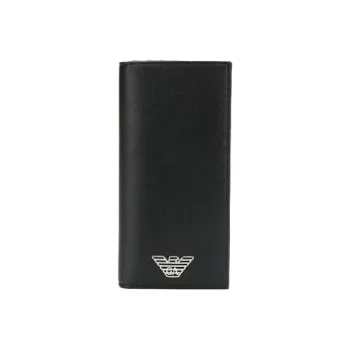 EMPORIO ARMANI Leather Wallet Men's Black