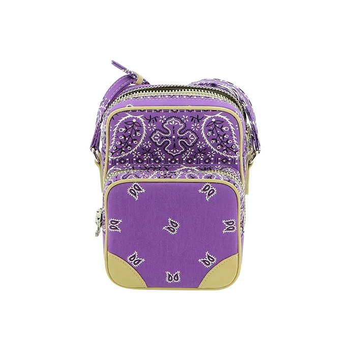 READYMADE Cotton Shoulder Bag Men's Purple-3