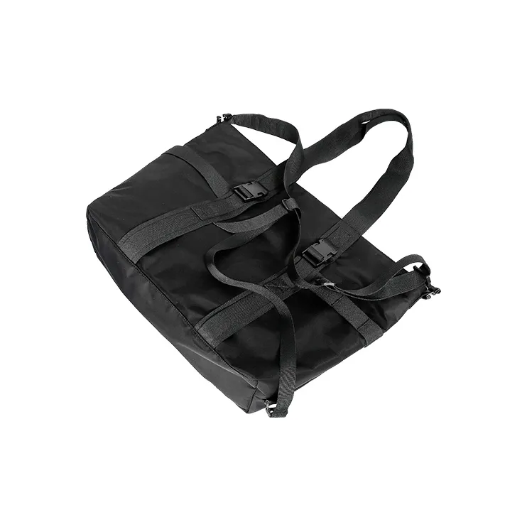 MYEDITION 22L Tote Laptop Bag Commute Shoulder Bag Outdoor Bag Nylon Fabric Black Unisex-1