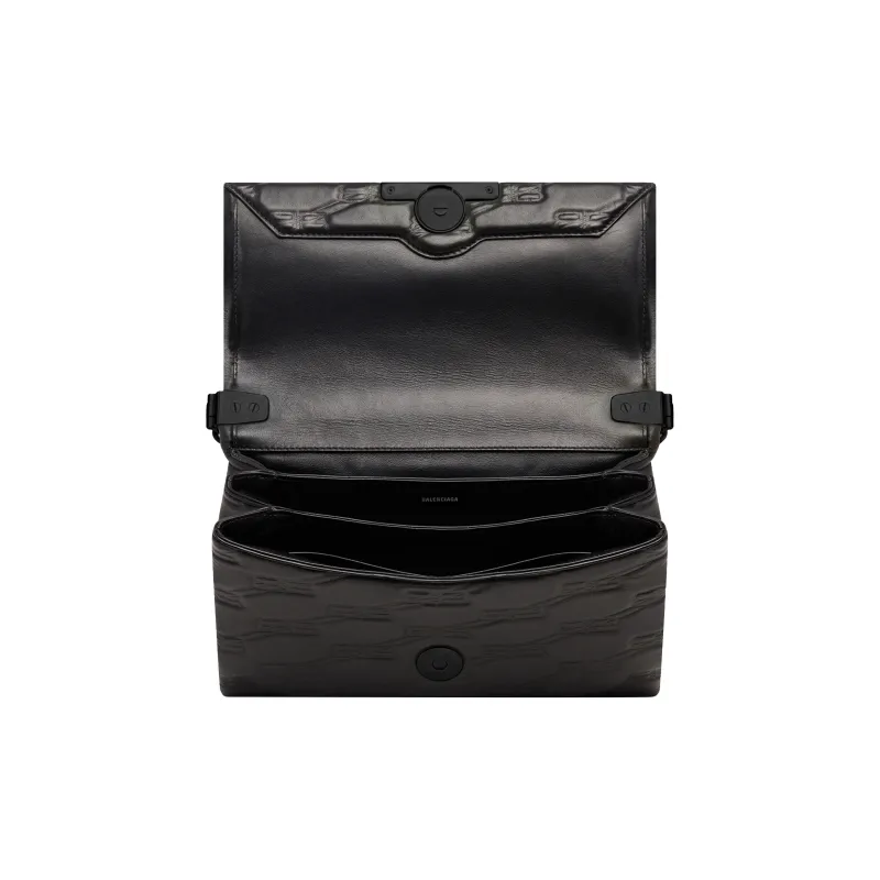 Balenciaga Women's Triplet Medium Bag Bb Monogram Black-6