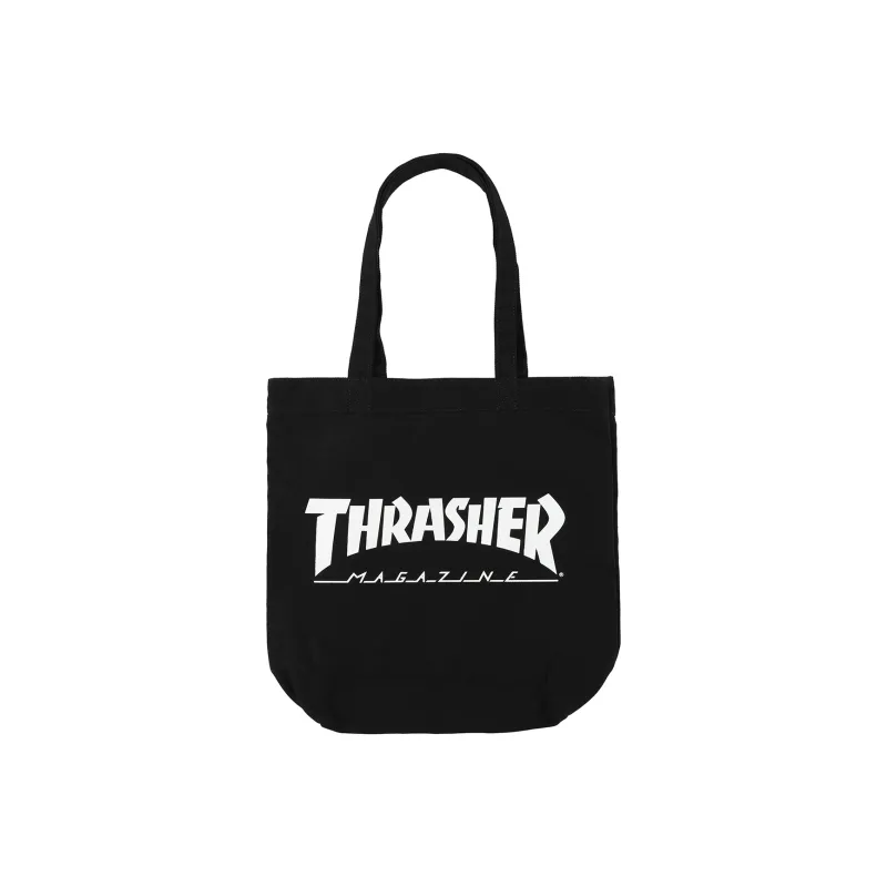 Thrasher Canvas Cotton Canvas Bag Shoulder Bags Unisex Basic Black-0