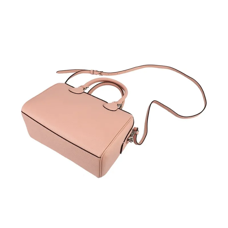 COACH Bennett Leather Boston Bag Shoulder Bag Crossbody Bag Handbag Small Size Women's Light Pink-3