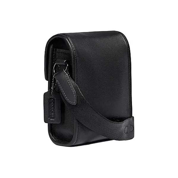 COACH Charter Cow Leather Crossbody Bag Regular Men's Black-2
