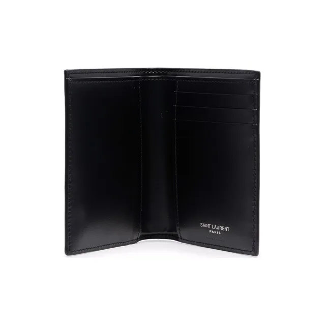 SAINT LAURENT Tiny Cassandre Credit Card Wallet-1