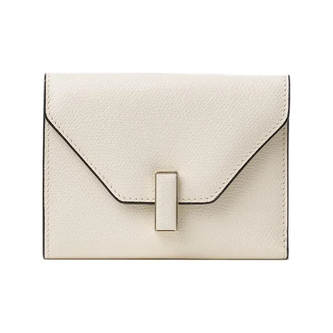 Valextra Iside Calfskin Wallet Unisex White-0