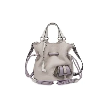 LANCEL Cow Leather Bucket Bag Handbag Shoulder Bag Crossbody Bag Women's Azurite Multicolor