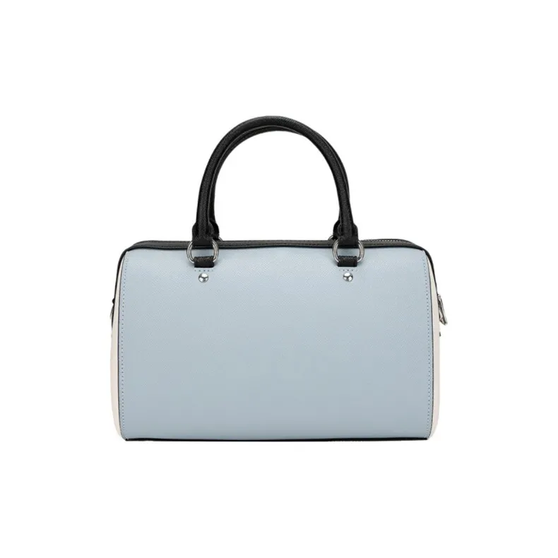 COACH Rowan Artificial Leather Shoulder Bag, Crossbody Bag, Handbag Medium Size Women's Sky Blue-1