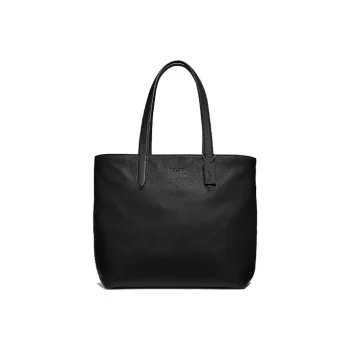 COACH Metropolitan Pebbled Leather Tote Bag Shopping Bag Shoulder Bag Handbag Large Size Men's Black