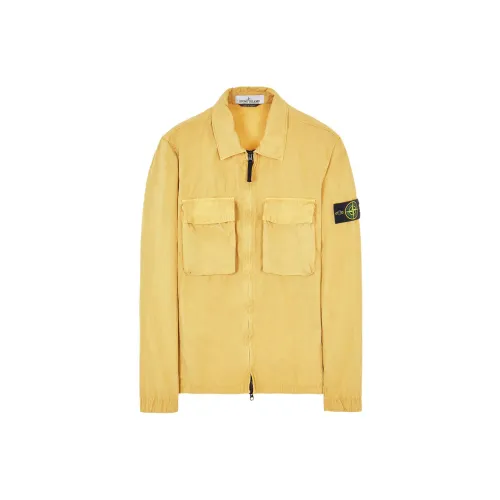 STONE ISLAND Jackets Men Yellow