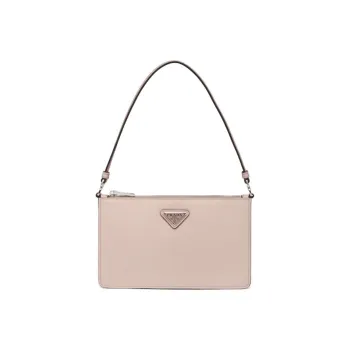 PRADA Saffiano Calfskin Handbag Clutches Mini Women's Water Lily Color