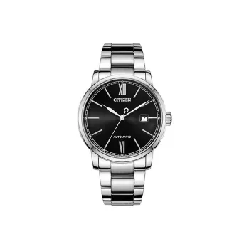 CITIZEN Mechanical Movement Stainless Steel Strap Watch Men's Watches Black Dial NJ0130-88E