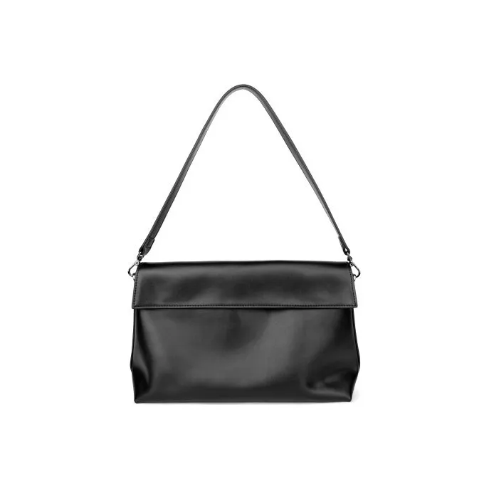 INJOYLIFE Soft Leather Crossbody Bags Shoulder Bags Medium Size Women's Black-2