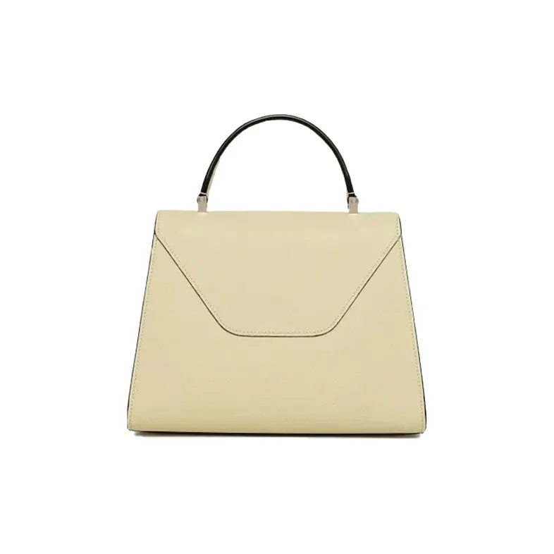 Valextra Iside Calfskin Shoulder Bag, Crossbody Bag, Handbag Medium Size Women's Vanilla-2