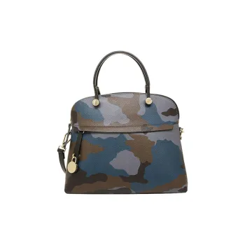 Furla Piper Collection Cow Leather Shoulder Bag, Handbag Women's Camouflage