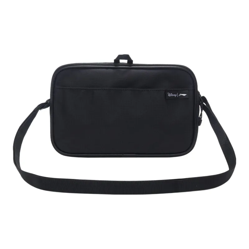 LiNing Synthetic Leather, Polyamide Crossbody Bag Unisex Black-1