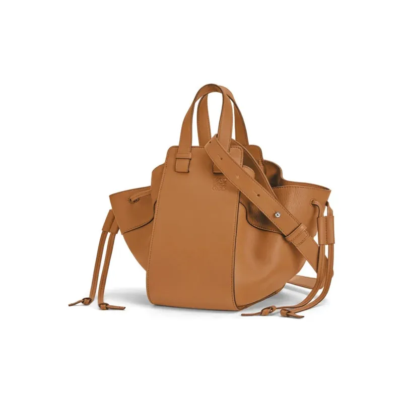 LOEWE Hammock Napa Calf Leather Hammock Bag, Crossbody One Shoulder Handbag Women's Light Caramel-2