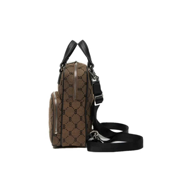 MLB Monogram Collection Polyester Portable Backpack Mini Unisex Coffee-2
