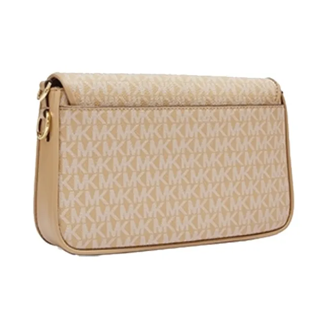 MICHAEL KORS Bradshaw Leather Shoulder Bag Trumpets Women's Camel-1