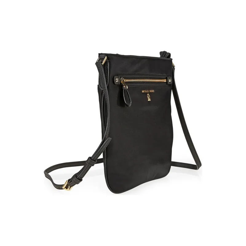 MICHAEL KORS MK Kelsey Nylon Fabric Shoulder Bag Crossbody Bag Large Size Women's Black-1