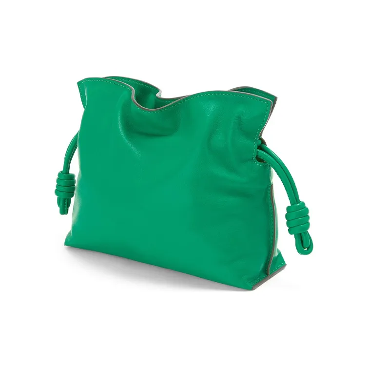 LOEWE Flamenco Clutch In Nappa Calfskin Mini Jungle Green-1