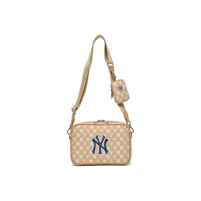 MLB Monogram Collection Polyester Tofu Bag Combo Bag Camera Bag Shoulder Bag Unisex Khaki-3