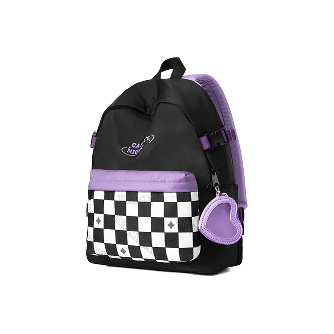 MR.ACE HOMME Nylon Fabric Backpack Regular Women's Purple Blue Black-23