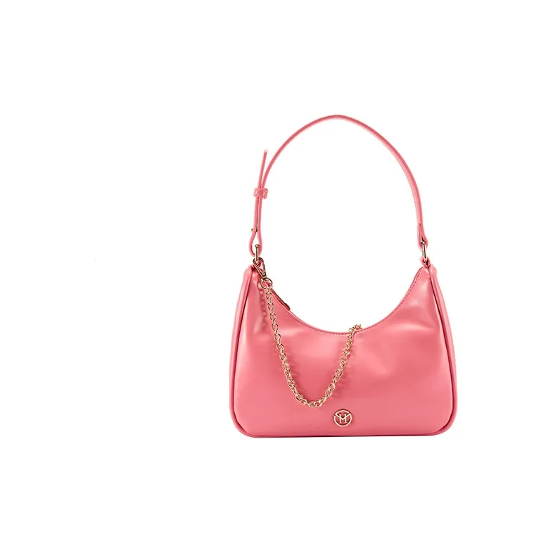 VICTORIA·HYDE Artificial Leather Underarm Crescent Bag, Shoulder Bag Regular Women's Pink-1