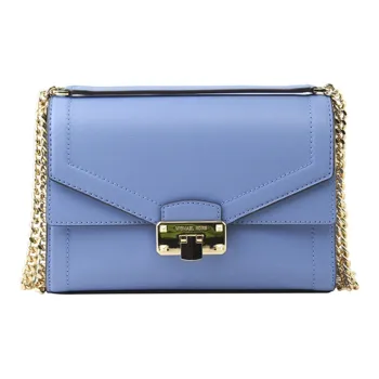 MICHAEL KORS Kinsley Cow Leather Shoulder Bag Crossbody Bag Medium Size Women's Blue
