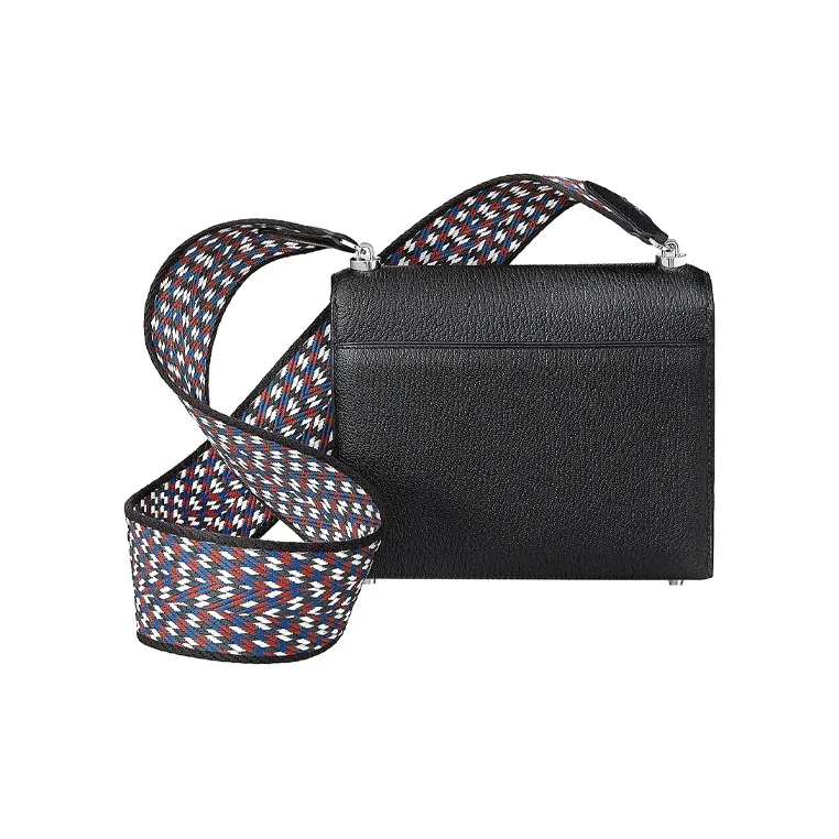 HERMES Verrou Mysore Goat Skin Gun Bag Shoulder Bag Crossbody Bag Mini Women's Black-1