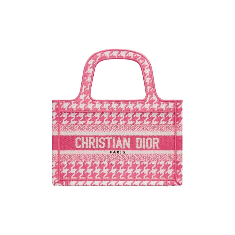 DIOR Canvas Bag, Handbag Mini Women's Peony Pink-0