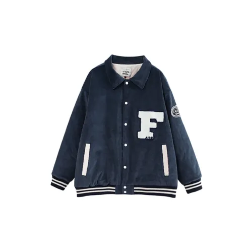 F426 Puffer Jackets Unisex Navy Blue