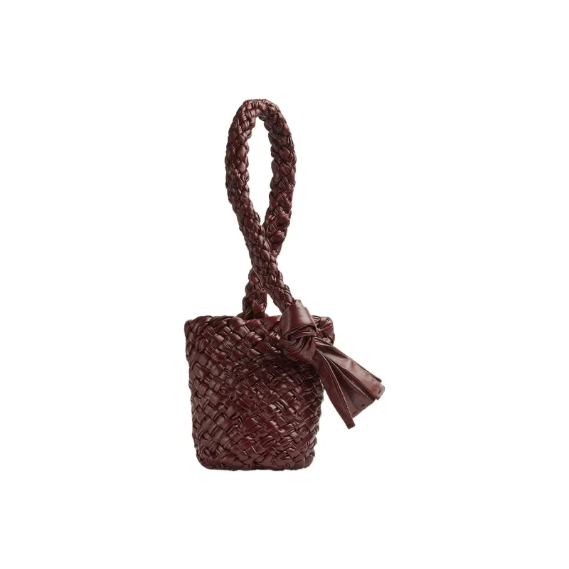 Bottega Veneta KALIMERO Cow Leather Handbag, Shoulder Bag Women's Barolo Burgundy Color-1