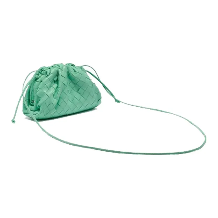 Bottega Veneta POUCH Cloud Bag Sheepskin Handheld Shoulder Bag Crossbody Bag Mini Women's Green-2