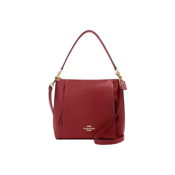 COACH Marlon Leather Handbag Women's Red
