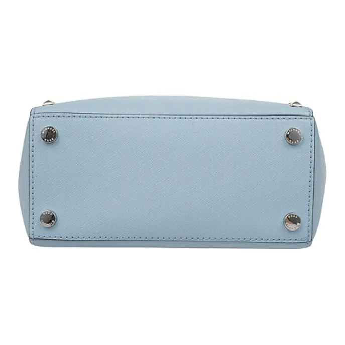 MICHAEL KORS Sandrine Leather Handbag Shoulder Bag Crossbody Bag Women's Light Blue-3
