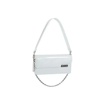 LOLA DESIGN Rebirth Collection Cow Leather Small Square Bag Handbag Shoulder Bag Women's Multicolor Pearl White