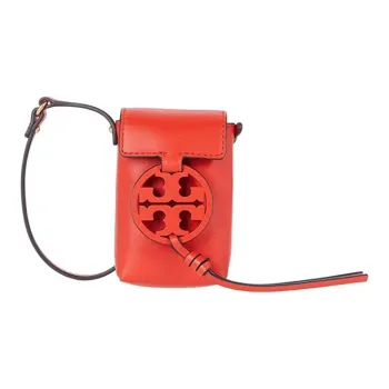 TORY BURCH Miller Leather Crossbody Bag Women's Red