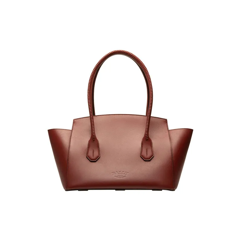 BALLY Leather Controller Bag Handbag Shoulder Bag Regular Women's Red-1