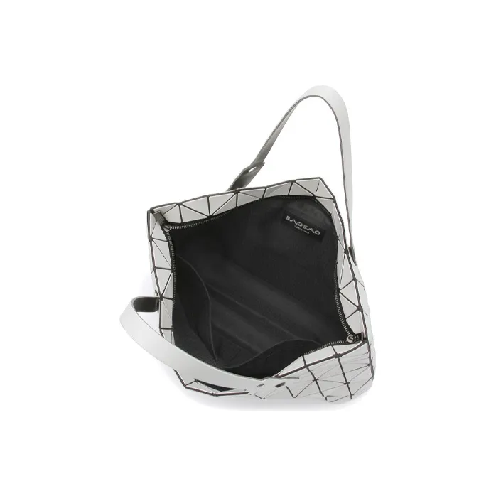 ISSEY MIYAKE Vinyl Chloride Resin Shoulder Bag Crossbody Bag Handbag Women's White Ice Gray-5