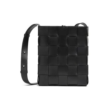 Bottega Veneta Nappa Small Sheepskin Shoulder Bag Crossbody Bag Women's Black