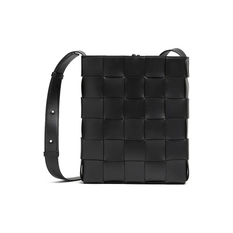 Bottega Veneta Nappa Small Sheepskin Shoulder Bag Crossbody Bag Women's Black-0