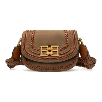 BALLY Leather Shoulder Bag Crossbody Bag Mini Women's Green