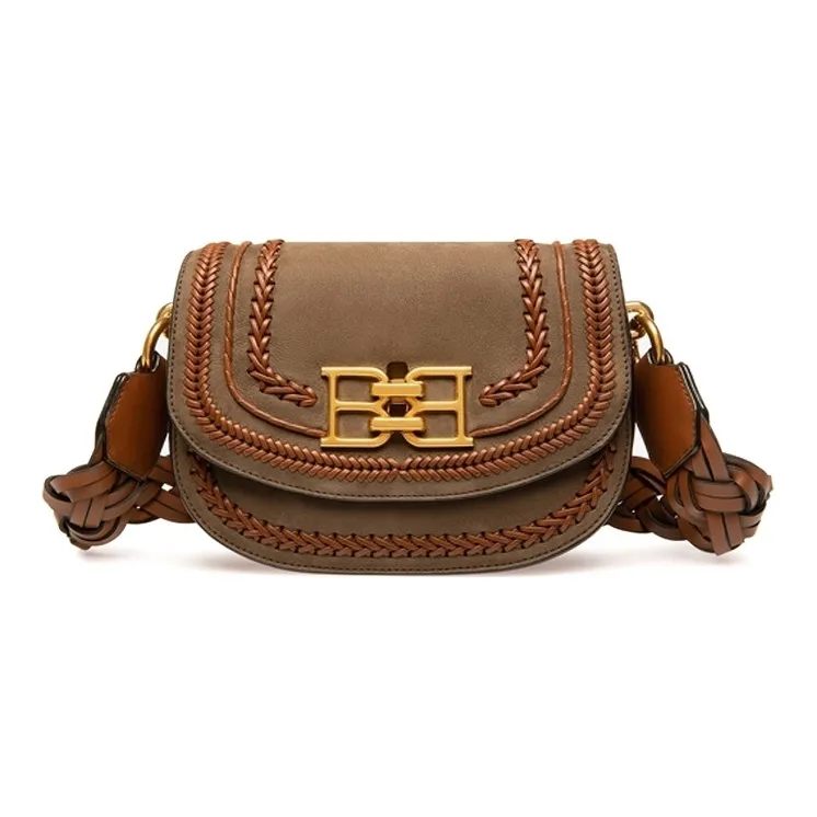 BALLY Leather Shoulder Bag Crossbody Bag Mini Women's Green-0