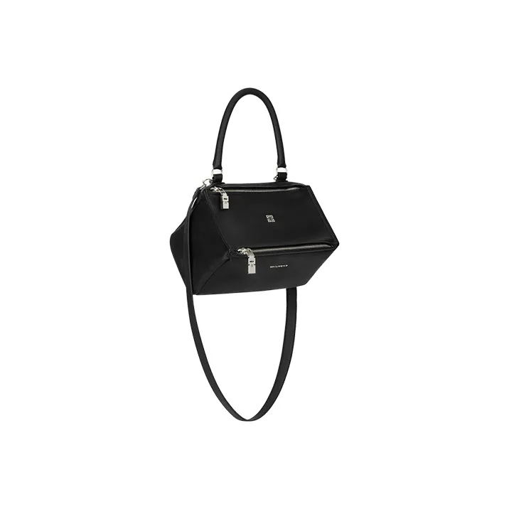 GIVENCHY Pandora Cow Leather Handbag, Shoulder Bag, Crossbody Bag Small Size Women's Black-1