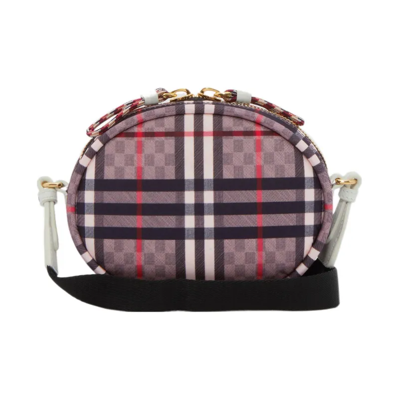 Burberry Leather Round Bag Shoulder Bag Crossbody Bag Unisex Light Rose-2