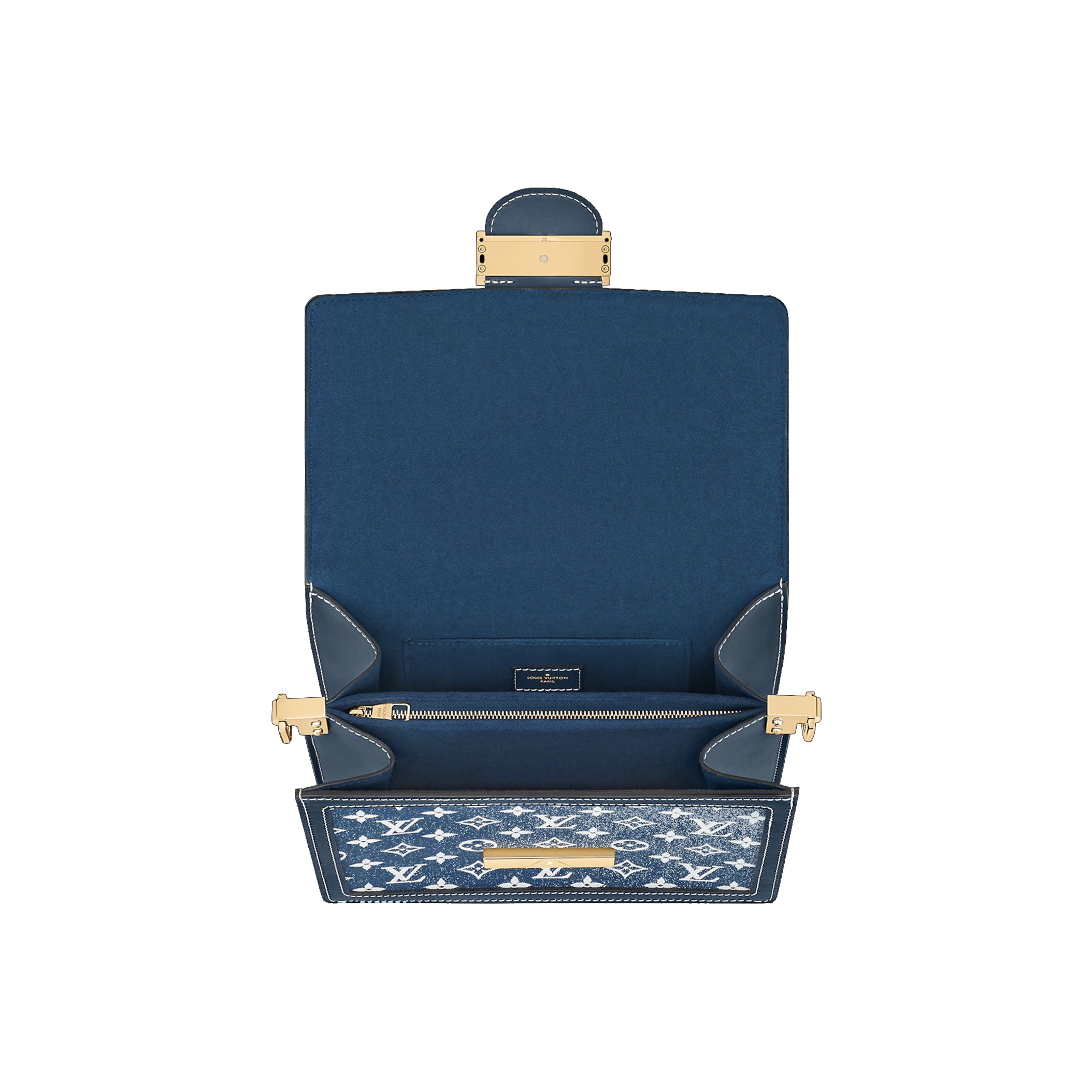 Louis Vuitton Dauphine MM バッグ Blue 送料込み Brand New Louis Vuitton Dauphine MM Bag Navy Blue Denim